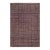 Rustic Black/Rust High Low Wool Rug - 5'0'' X 6'6'' For Sale