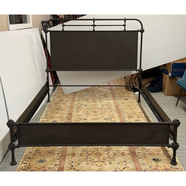 Design Plus Gallery presents the Queen Size Academie Bed Frame from Restoration Hardware. The bed employs industrial...