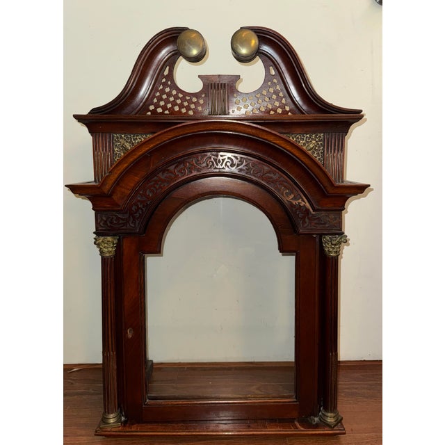 Mid 18th Century George II Mahogany Grandfather Clock in Ornately Detailed Case For Sale - Image 9 of 12