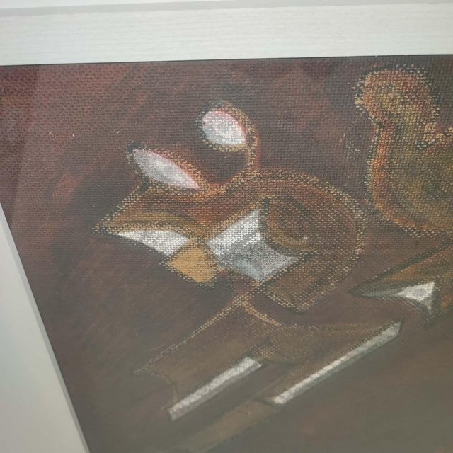 After Umberto Mastroianni, Composition, 1993, Oil Painting on Cardboard, Framed For Sale - Image 4 of 12