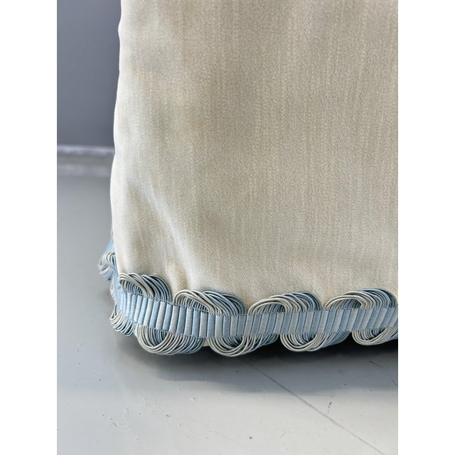 Cream Velvet Armchair by Dessin Fournir, 2010s For Sale - Image 11 of 14