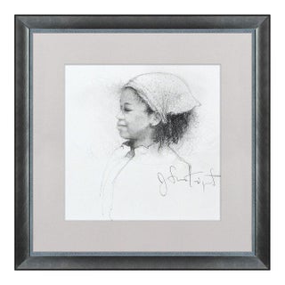 Late 20th Century Girl in Scarf, Jonathan Knight For Sale