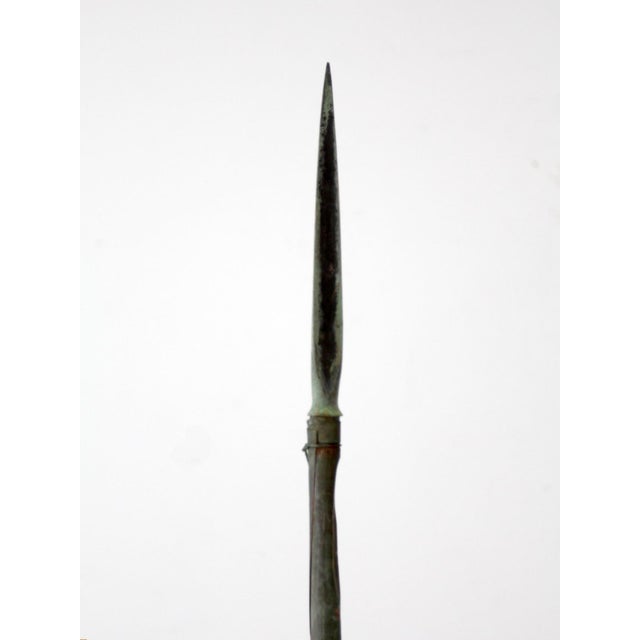 Metal Antique American Lightning Rods Pair For Sale - Image 7 of 11