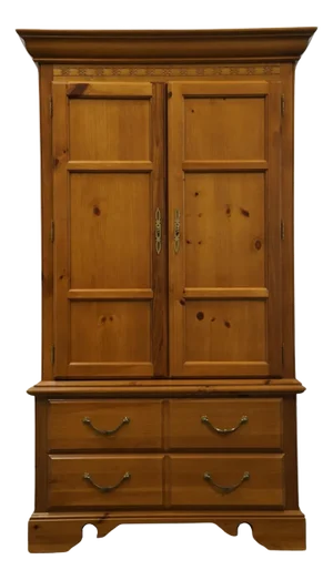 Singer Furniture for Sears Open Home Collection Early American Country Style 43" Solid Pine Clothing / Media Armoire 2325-64957 / 2325-6458