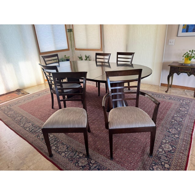 Stickley Split Base Pedestal Table For Sale - Image 9 of 10