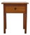 19th Century French Walnut Side Table With Drawer and Carved Diamond Accents For Sale