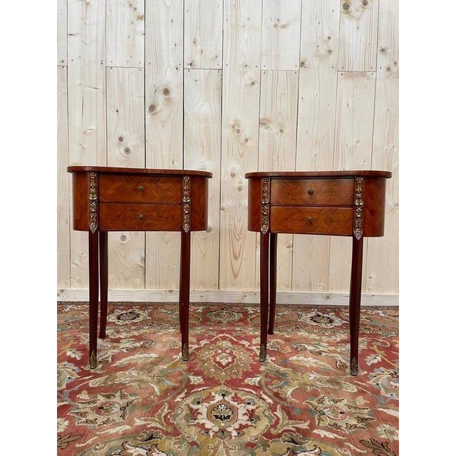 Louis Xv Style Bedside Tables, Set of 2 For Sale - Image 9 of 9