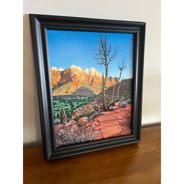 An original oil painting by Steve Schaaf, inspired by a scene he photographed during a trip to Utah and later translated...