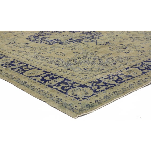 Chinoiserie Antique Turkish Oushak Rug - 09'04 X 12'02 For Sale - Image 3 of 10