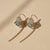 Silver, gold Lily flower earrings with topaz briolettes. Lily flower earrings. Topaz earrings. White flower wedding...