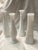 1950s Set a Four Vintage Milk Glass Bud Vases Dash Assorted Patterns Mid-Century Collection For Sale - Image 5 of 7