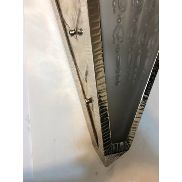 Gênet et Michon French Art Deco Fan Sconces by Genet Et Michon - a Pair For Sale - Image 4 of 12