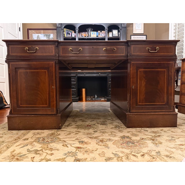 1990s Vintage Partner Desk For Sale - Image 5 of 5