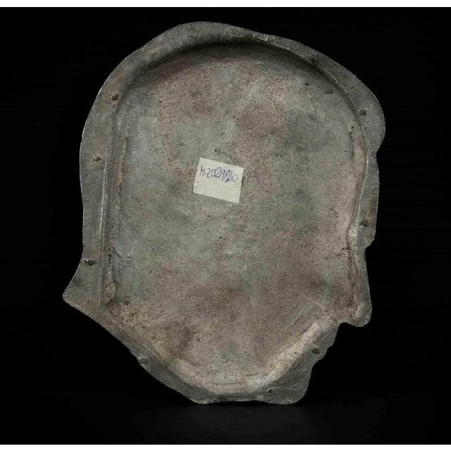 Man profile is an original decorative object realized in the 1970s. Original Vintage profile realized in metal and cement....