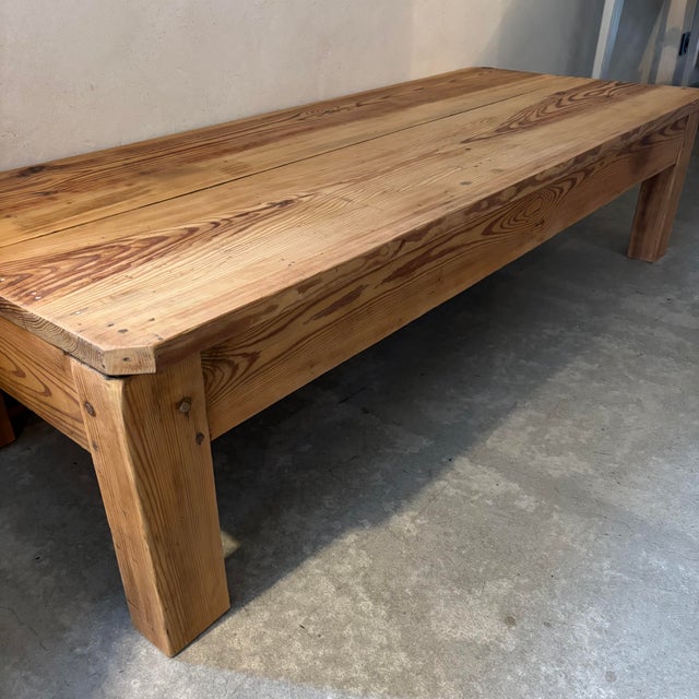 Coffee Table in Raw Wood For Sale - Image 4 of 6