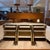 Postmodern Late 20th Century Postmodern Ello Travertine and Brass Credenza, Attributed For Sale - Image 3 of 12