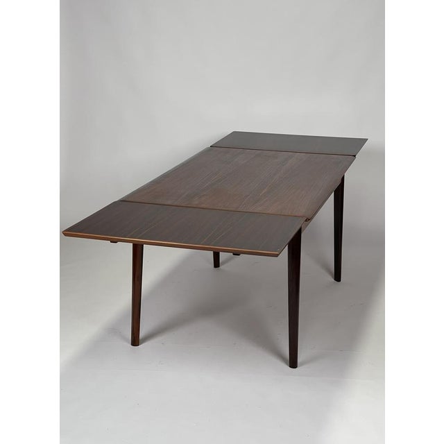 Brown Scandinavian Rosewood Table, 1960s For Sale - Image 8 of 14