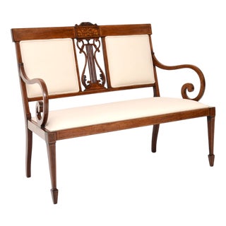 Antique Edwardian Settee, 1900s For Sale