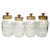 Glass Jars with Cork Stoppers, France, 1950s, Set of 4 For Sale - Image 10 of 10