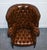 Brown Hand-Dyed Leather Chesterfield Porter's Wingback Armchair For Sale - Image 8 of 18