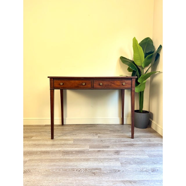 Vintage Mahogany Console Table with Drawers, 1950s For Sale - Image 12 of 12