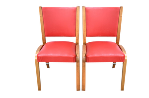 Set of Bow Wood Chairsby H. Steiner, 1950s