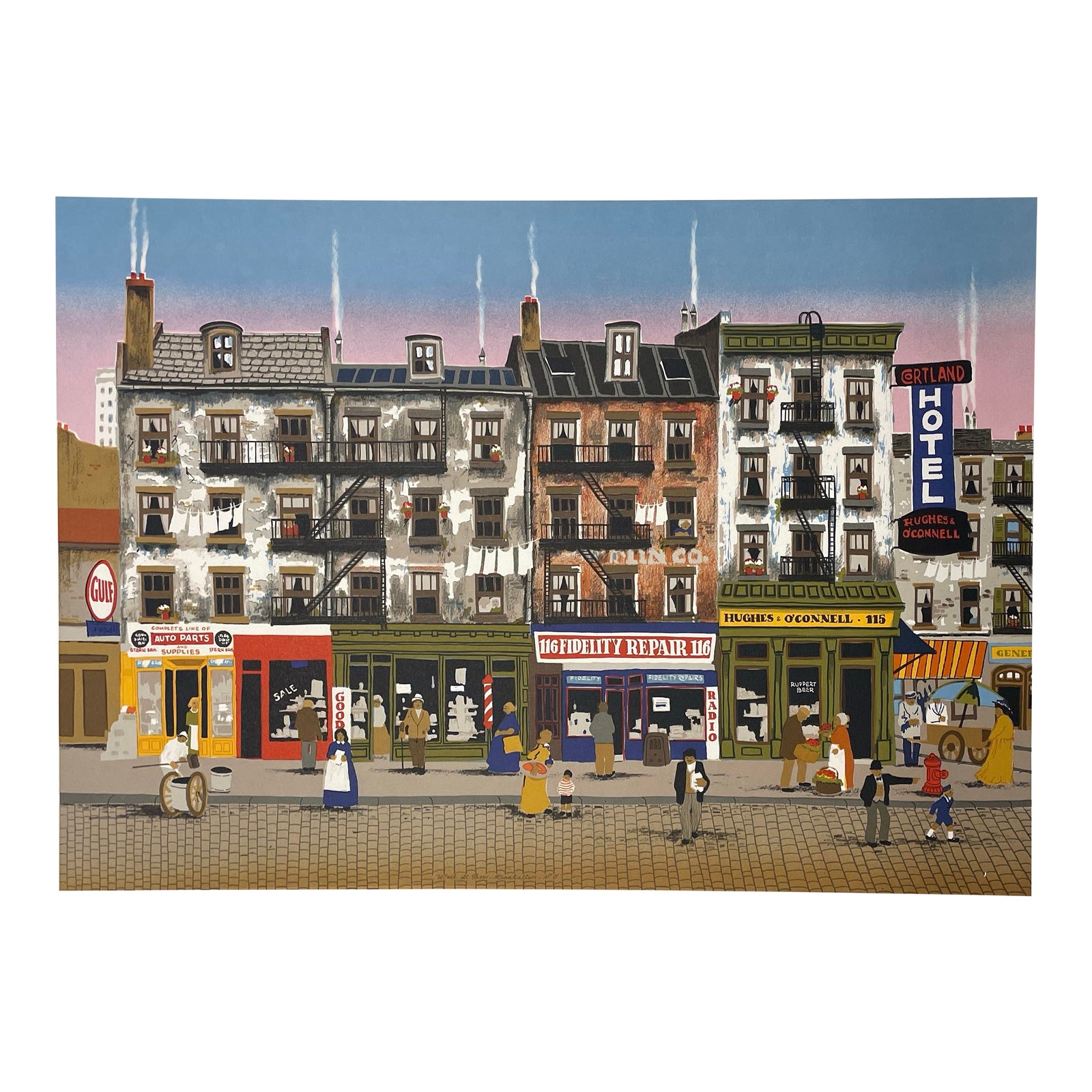 Jonathan Andrews New York Lithograph | Chairish