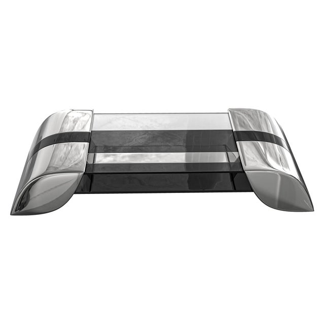 "il Destino" Coffee Table With Stainless Steel, Handmade Bizimyer Furniture. Unmatched. Unrivalled. Designed by Hasan...