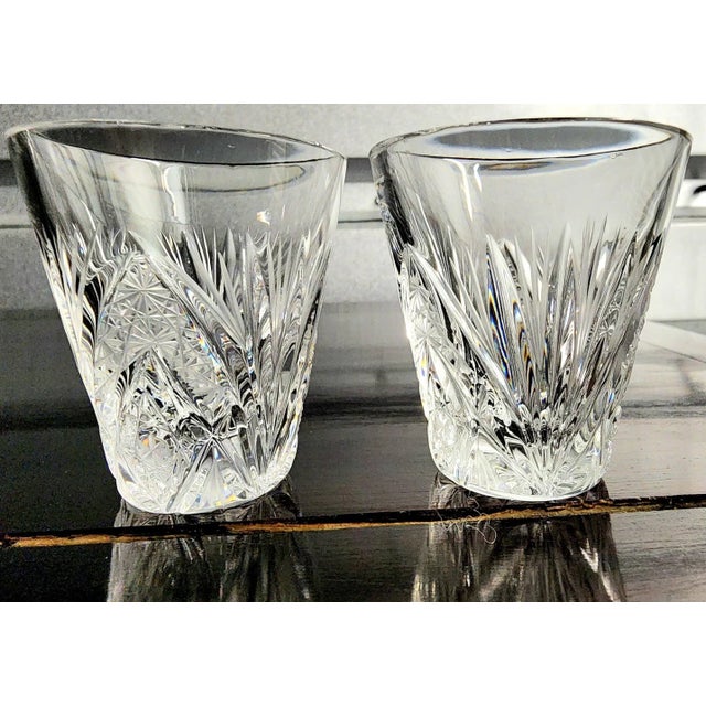 Waterford Vintage Fine Deep Cut Crystal Shot Glasses- Set of 6 For Sale - Image 4 of 13