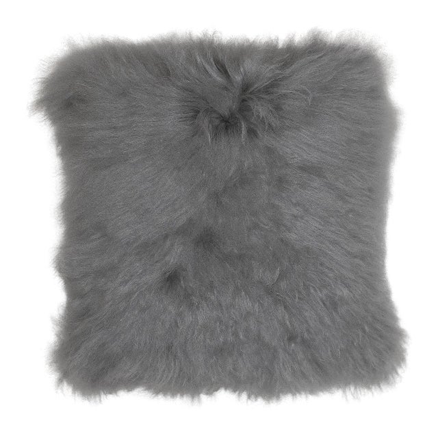 Straight Hair Tibetan Lamb Pillow For Sale