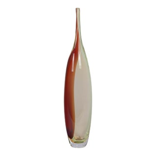 Kosta Boda Tobago Art Glass Bottle by Kjell Engman For Sale