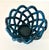Hand Crafted Cerluean Blue Twisted Pottery Bowl For Sale In Cincinnati - Image 6 of 16