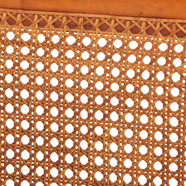 1940s Mid-Century Queen Headboard With Brass Inlay, C. 1940 For Sale - Image 5 of 7
