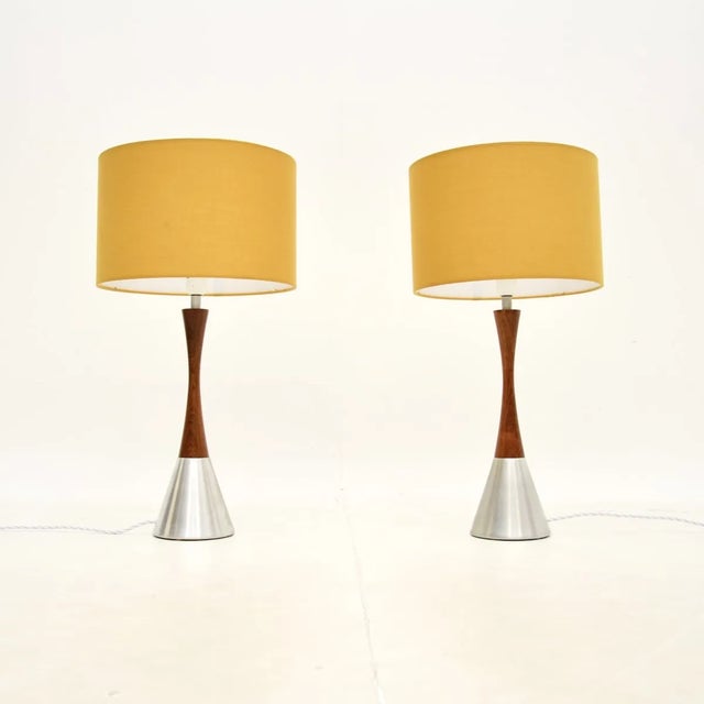Vintage Swedish Steel Table Lamps from Bergboms, 1960, Set of 2 For Sale - Image 10 of 10