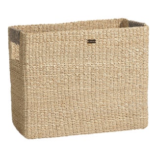 Lucena Rectangular Abaca Magazine Basket For Sale
