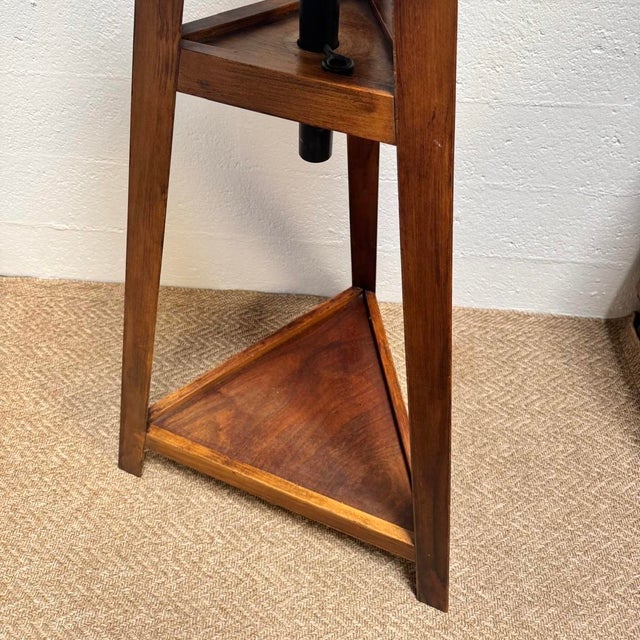 Antique Cast Iron Book Press on Workshop Tripod Stand, 1890s For Sale - Image 15 of 18