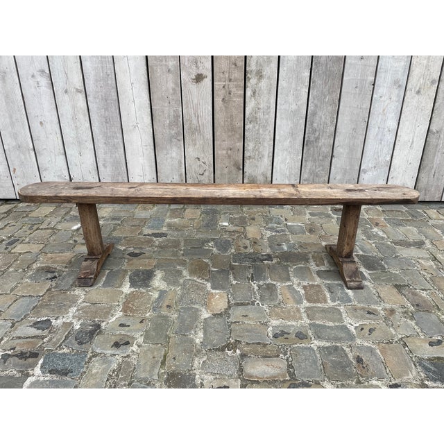 Farm Tan Oak Bench For Sale - Image 10 of 10