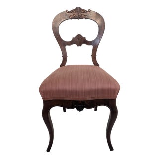 Louis XV Style Wooden Side Chair For Sale