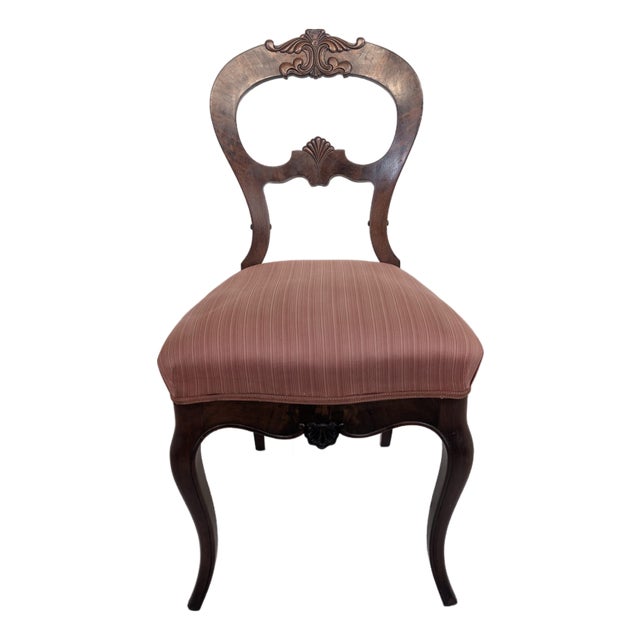 Louis XV Style Wooden Side Chair For Sale