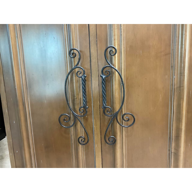 Custom Hand-Forged Wrought Iron Door Pulls For Sale - Image 10 of 10