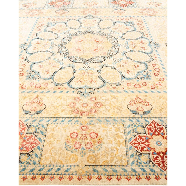 Solo Rugs Mogul, One-of-a-Kind Hand-Knotted Area Rug - Ivory, 8' 2" x 10' 2" For Sale - Image 4 of 8