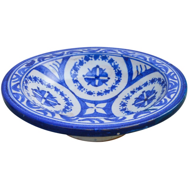 Mid 20th Century Moorish Ceramic Plate W/ Motif For Sale - Image 5 of 10