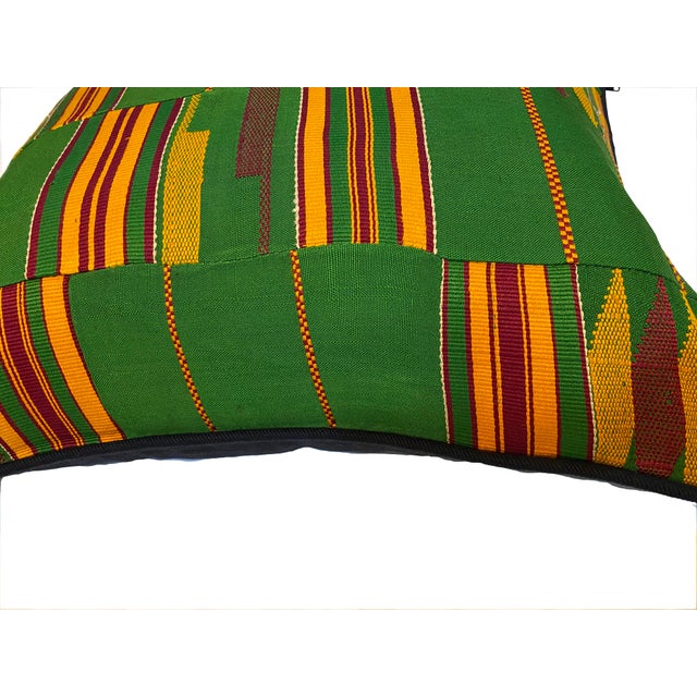 African Vintage African Design Sherma Turkish Cotton Throw Pillow For Sale - Image 3 of 7
