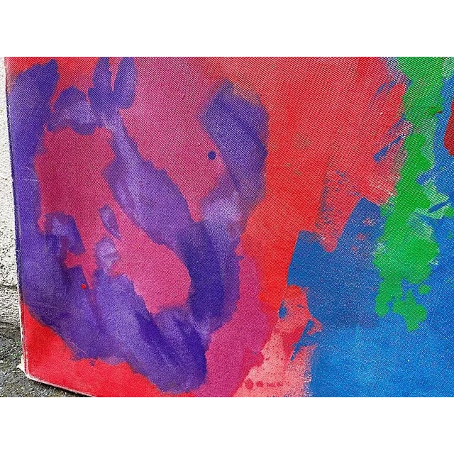 Strange Vista by Erle Loran, 1961 Mid-Century Modern Abstract Oil Painting, Kelly Wearstler Curated For Sale - Image 10 of 11