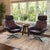 Eggplant Leather Swivel Lounge Chairs -Coalesse by Steelcase For Sale - Image 8 of 8