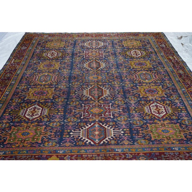 Antique Heriz Rug 8'2'' x 10'7'' For Sale - Image 10 of 11