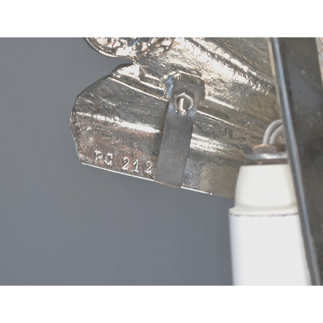Metal A Pair of French Art Deco Wall Sconces by Paul Gilles & Degue - 1930 France For Sale - Image 7 of 12