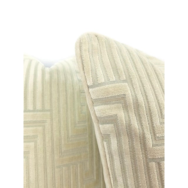 Kravet Groundworks Louvered Maze in the Color Beige Pillow Cover - 20” X 20” For Sale - Image 4 of 6