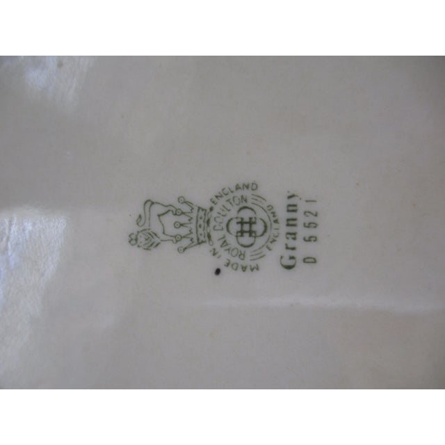 Ceramic Vintage England Royal Doulton Granny Character Toby Jug For Sale - Image 7 of 8