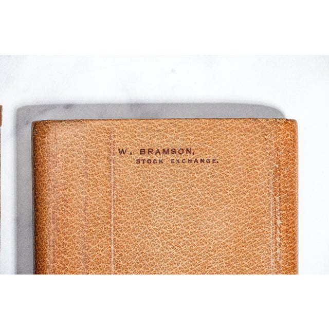 Metal Superb Large Asprey & Co. Antique Art Deco Leather 9kt Gold Cigar Case Tobacciana For Sale - Image 7 of 16